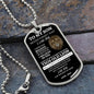 DOG TAG | TO MY SON