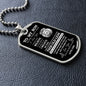 DOG TAG | TO MY SON BLACK & WHITE