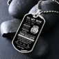 DOG TAG | TO MY SON BLACK & WHITE