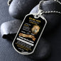 TO MY SON | DOG TAG NECKLACE