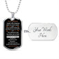 TO MY NEPHEW | DOG TAG NECKLACE