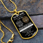 DOG TAG | TO MY SON