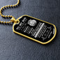 DOG TAG | TO MY SON BLACK & WHITE