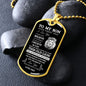 DOG TAG | TO MY SON BLACK & WHITE