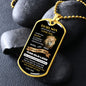 TO MY SON | DOG TAG NECKLACE