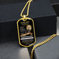 TO MY SON | DOG TAG NECKLACE