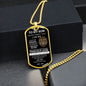 DOG TAG | TO MY SON