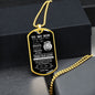 DOG TAG | TO MY SON BLACK & WHITE
