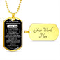 TO MY NEPHEW | DOG TAG NECKLACE