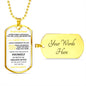 TO MY NEPHEW | DOG TAG NECKLACE