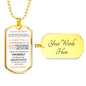 TO MY NEPHEW | DOG TAG NECKLACE