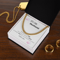 TO MY HUSBAND | Cuban Link Chain