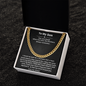 To My Son | Cuban Link Chain