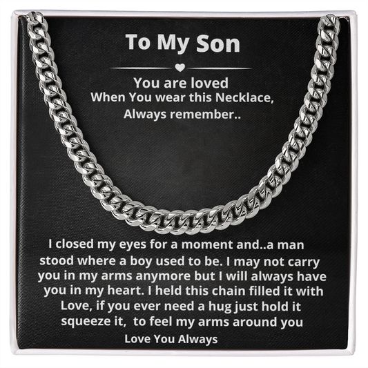 To My Son | Cuban Link Chain
