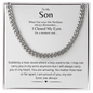 TO MY SON | Cuban Link Chain