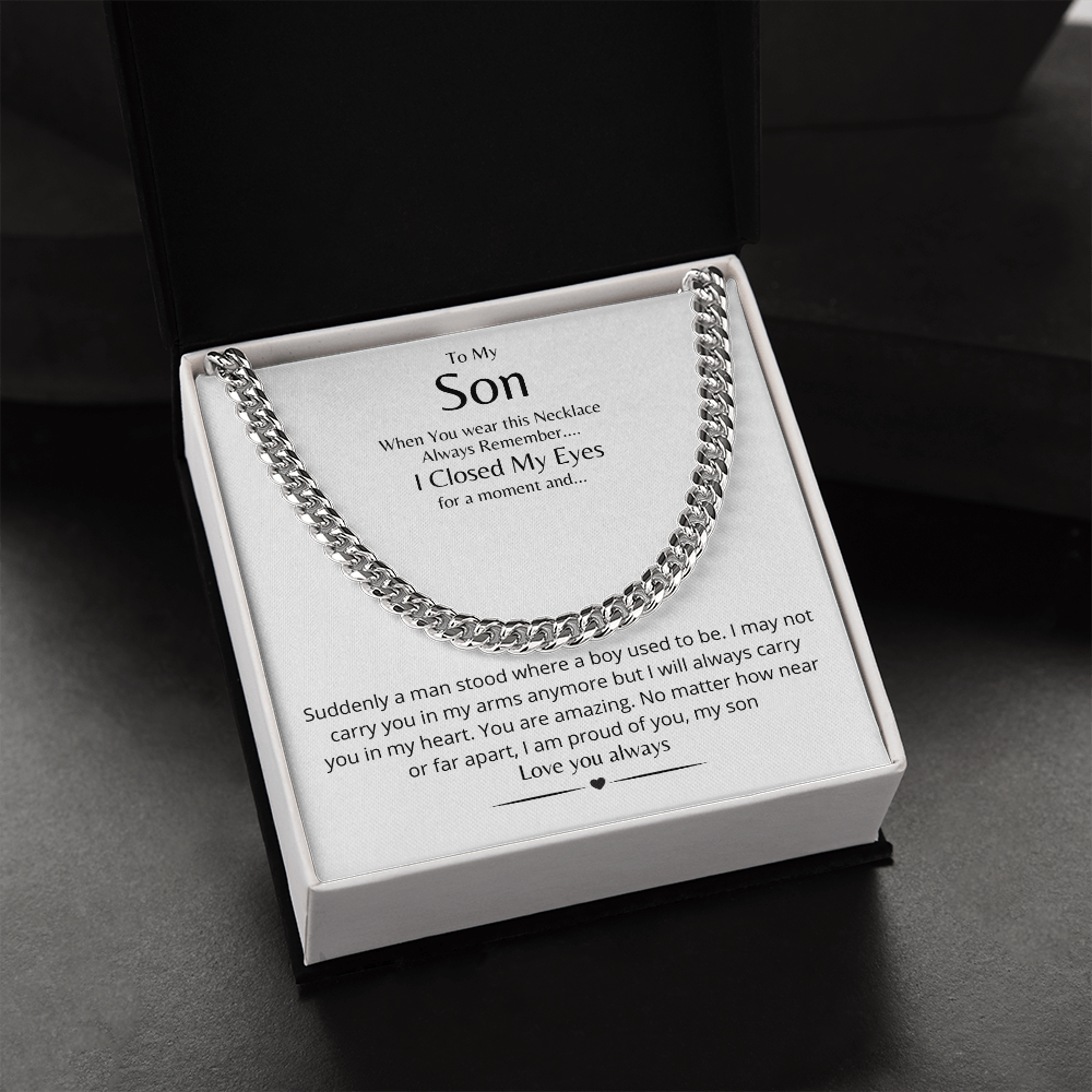 TO MY SON | Cuban Link Chain