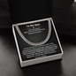 To My Son | Cuban Link Chain