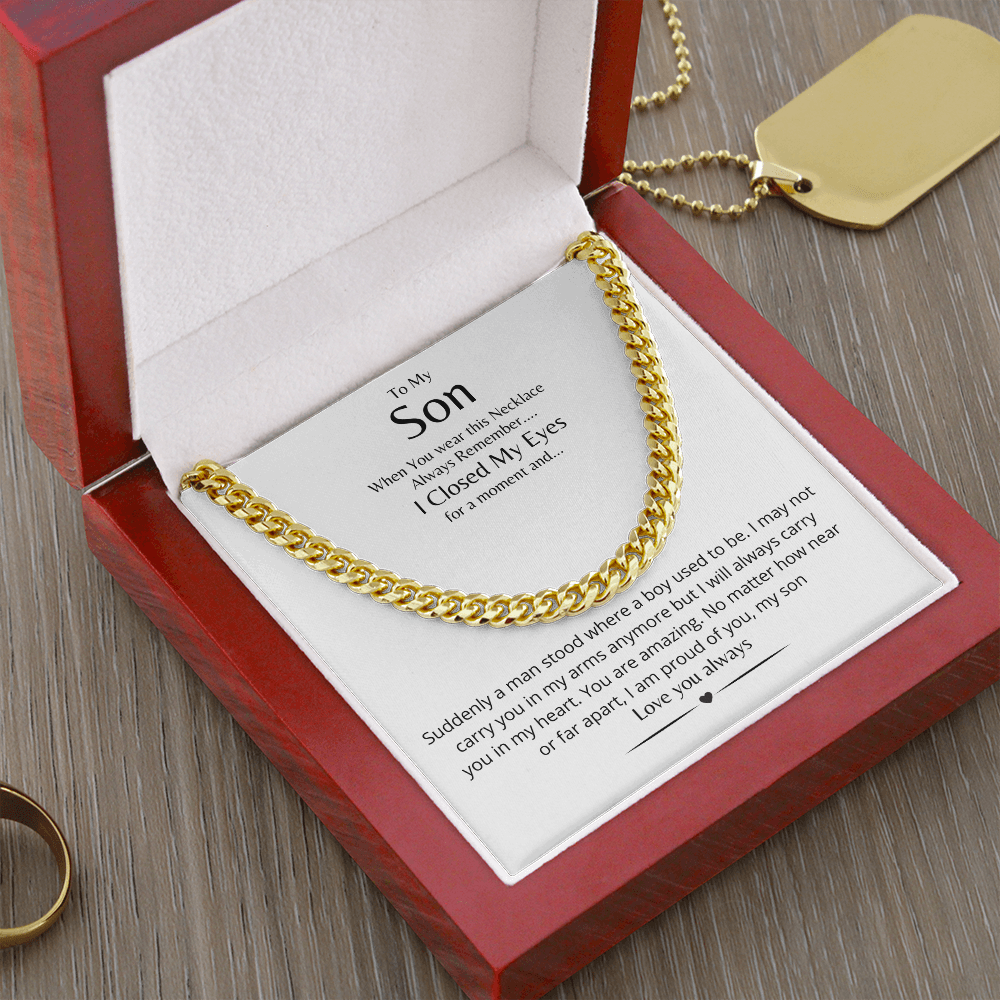 TO MY SON | Cuban Link Chain