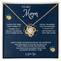 To My Mom | Love Knot Necklace