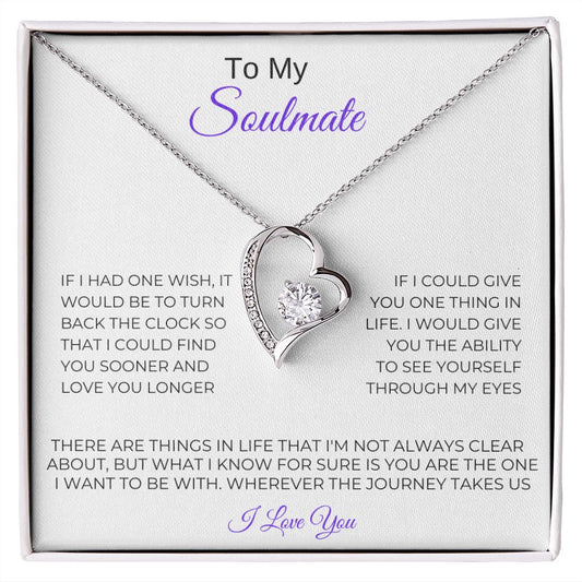 TO MY SOULMATE PURPLE | FOREVER LOVE NECKLACE