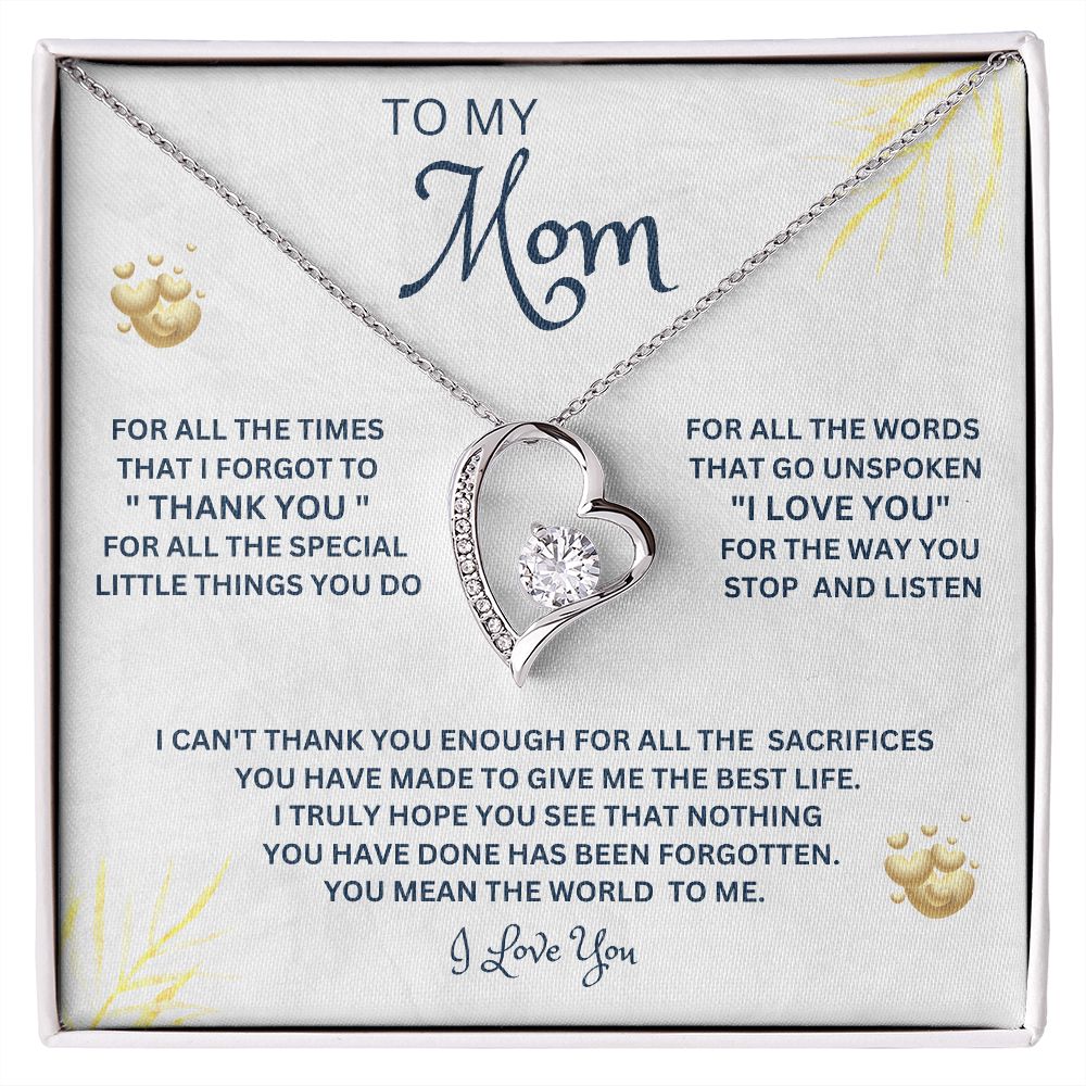 To My Mom | Forever Love Necklace