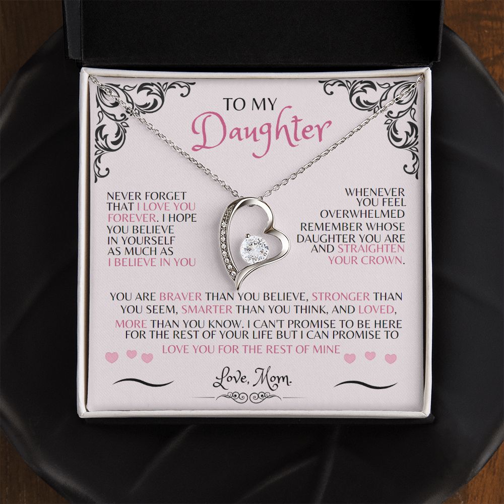 To My Daughter | Forever Love Necklace with On Demand Message Card