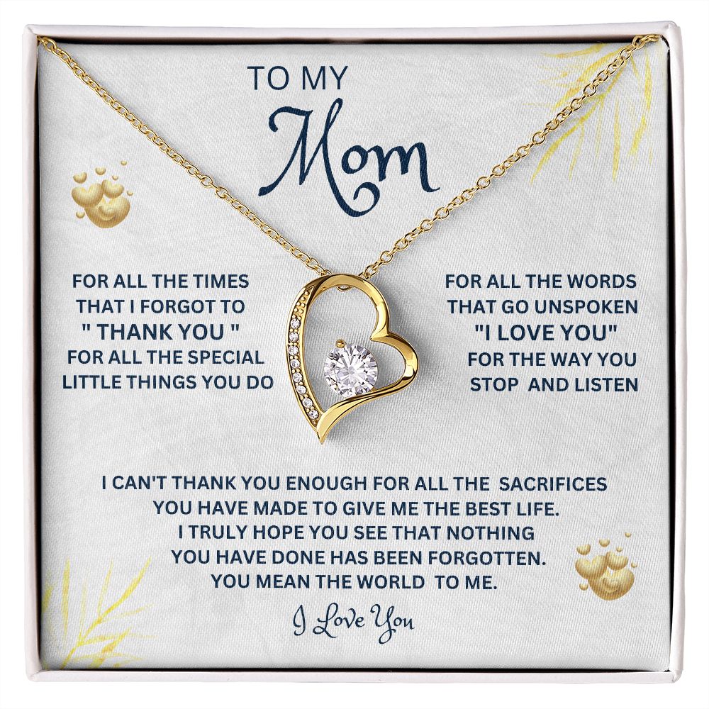 To My Mom | Forever Love Necklace