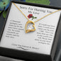 Sorry For Hurting You My Love | Forever Love Necklace
