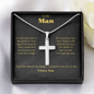 To My Man | Stainless Steel Cross Necklace