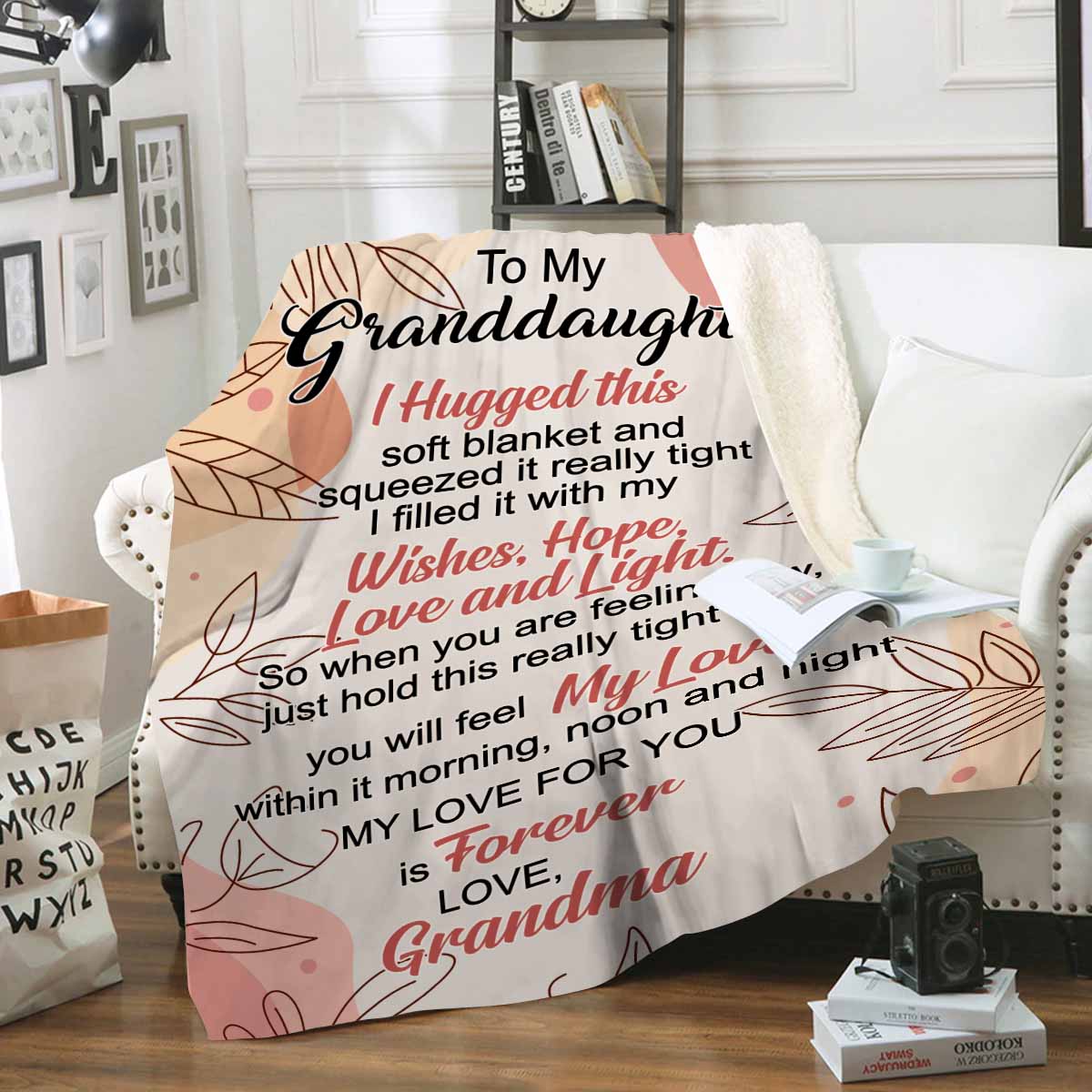 TO MY GRANDDAUGHTER | FLM Arctic Fleece Blanket 50x60
