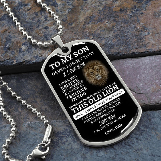 DOG TAG | TO MY SON