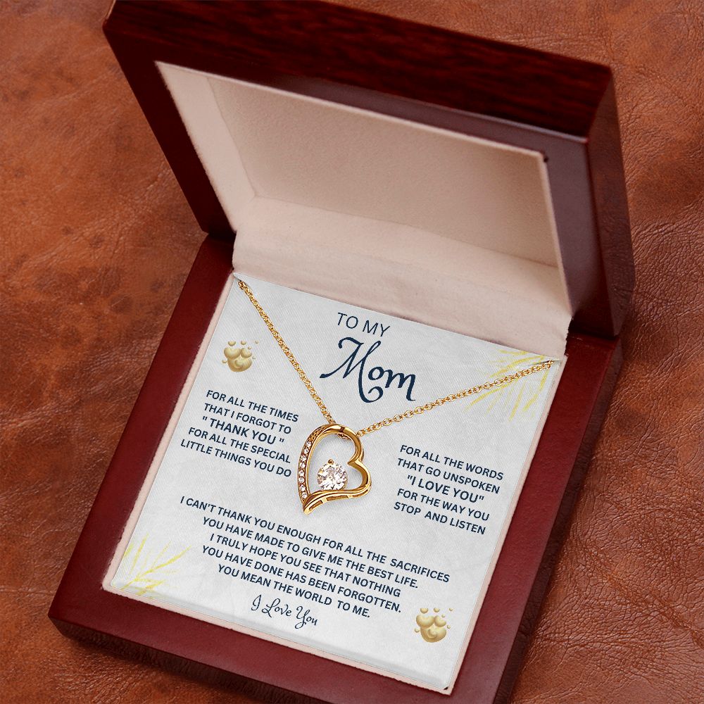 To My Mom | Forever Love Necklace