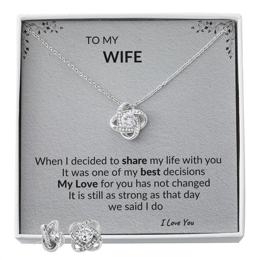 TO MY WIFE | Love Knot Necklace