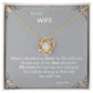 TO MY WIFE | Love Knot Necklace