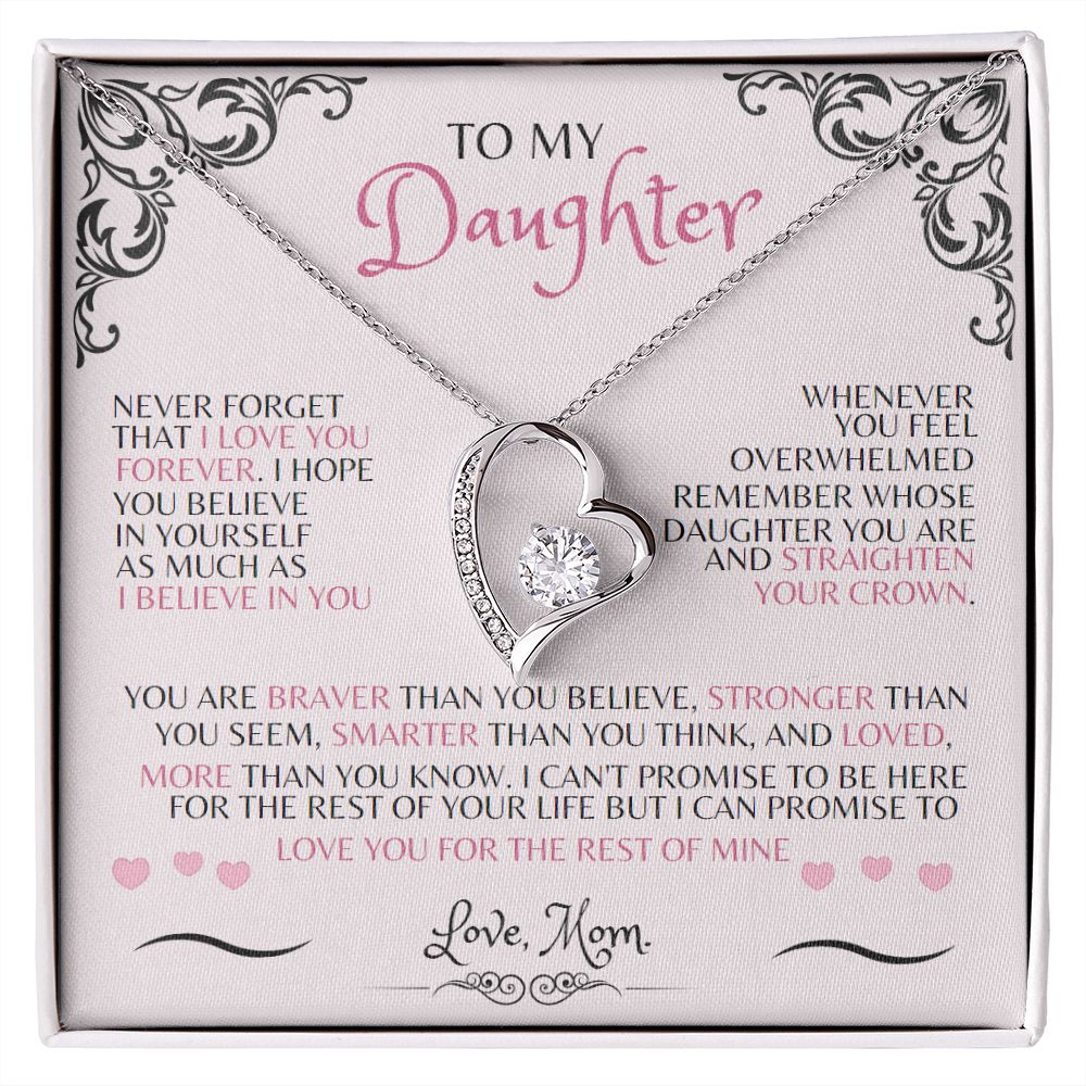 To My Daughter | Forever Love Necklace with On Demand Message Card