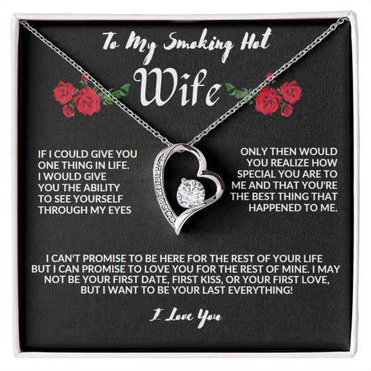 To My Smoking Hot Wife | Forever Love Necklace