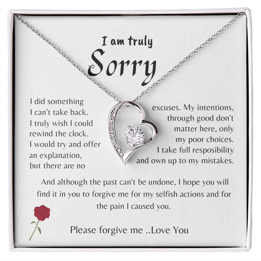 I am Truly Sorry | Forever Love Necklace