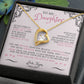 To My Daughter | Forever Love Necklace with On Demand Message Card